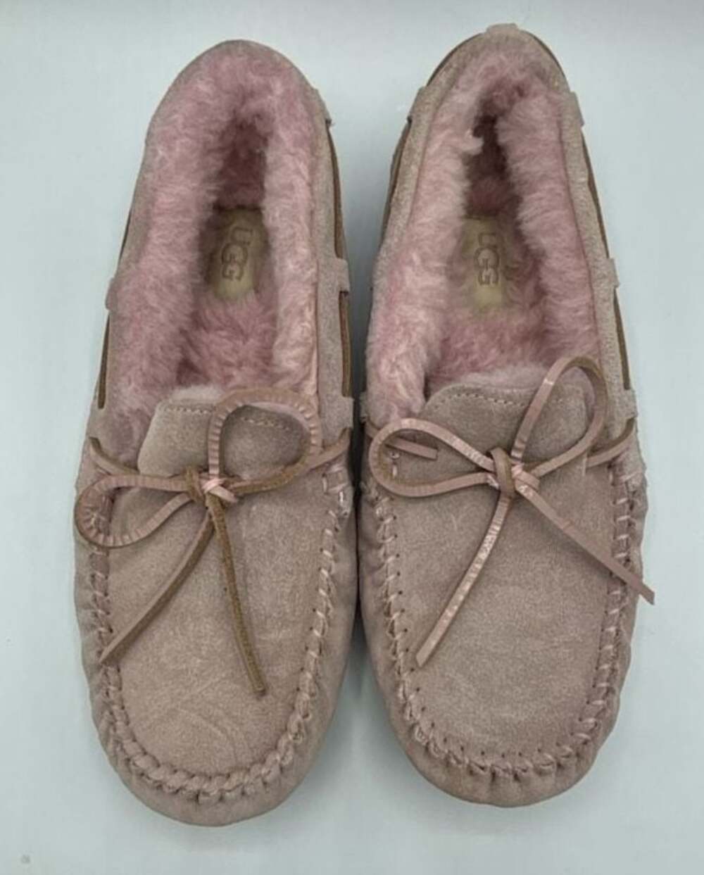 UGG Women's Dakota Suede Moccasin Slippers in Pink